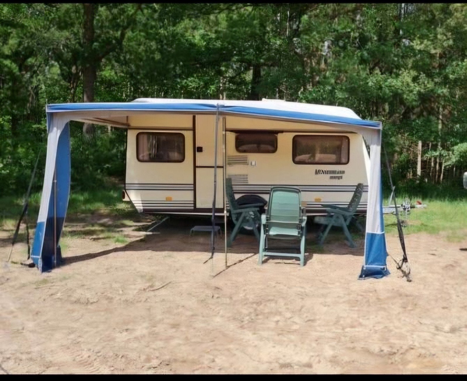 munsterland Caravan met voortent en luifel, Luifel, Rondzit, Tot en met 3, Particulier