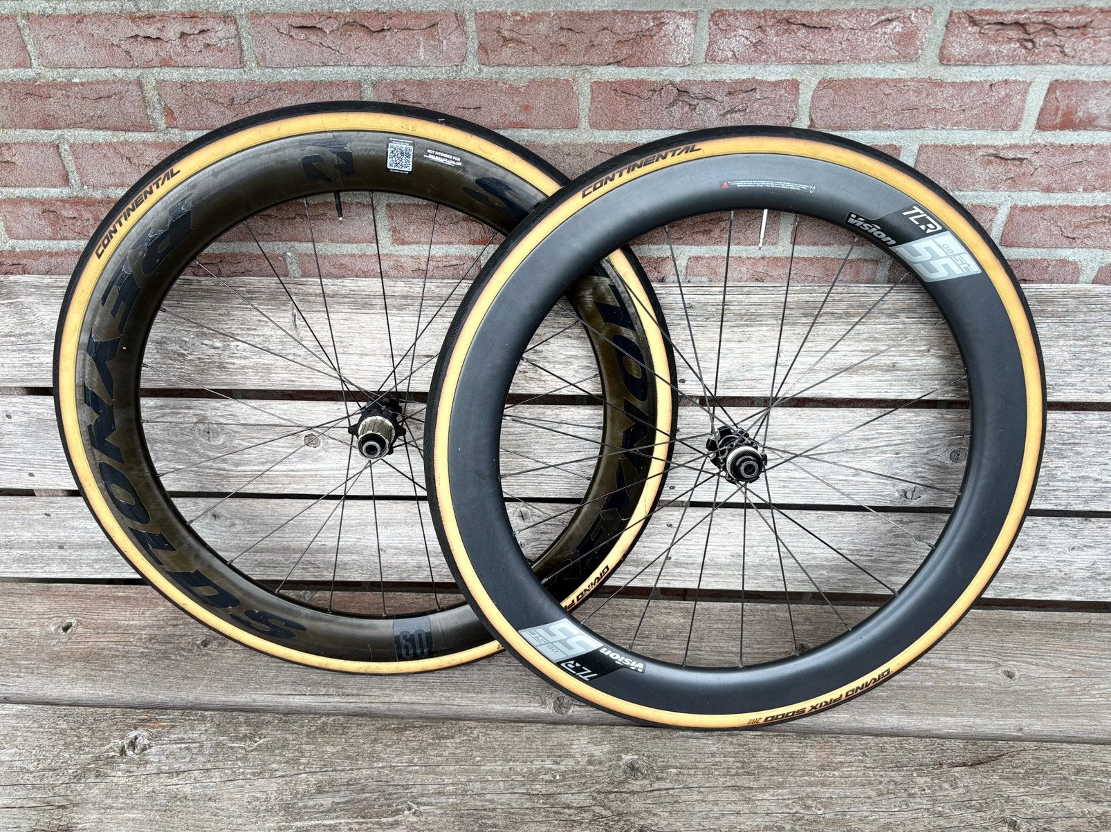 Reynolds Blacklabel ar60 achterwiel, Vision SC55 voorwiel, Ophalen of Verzenden, Gebruikt, Wiel