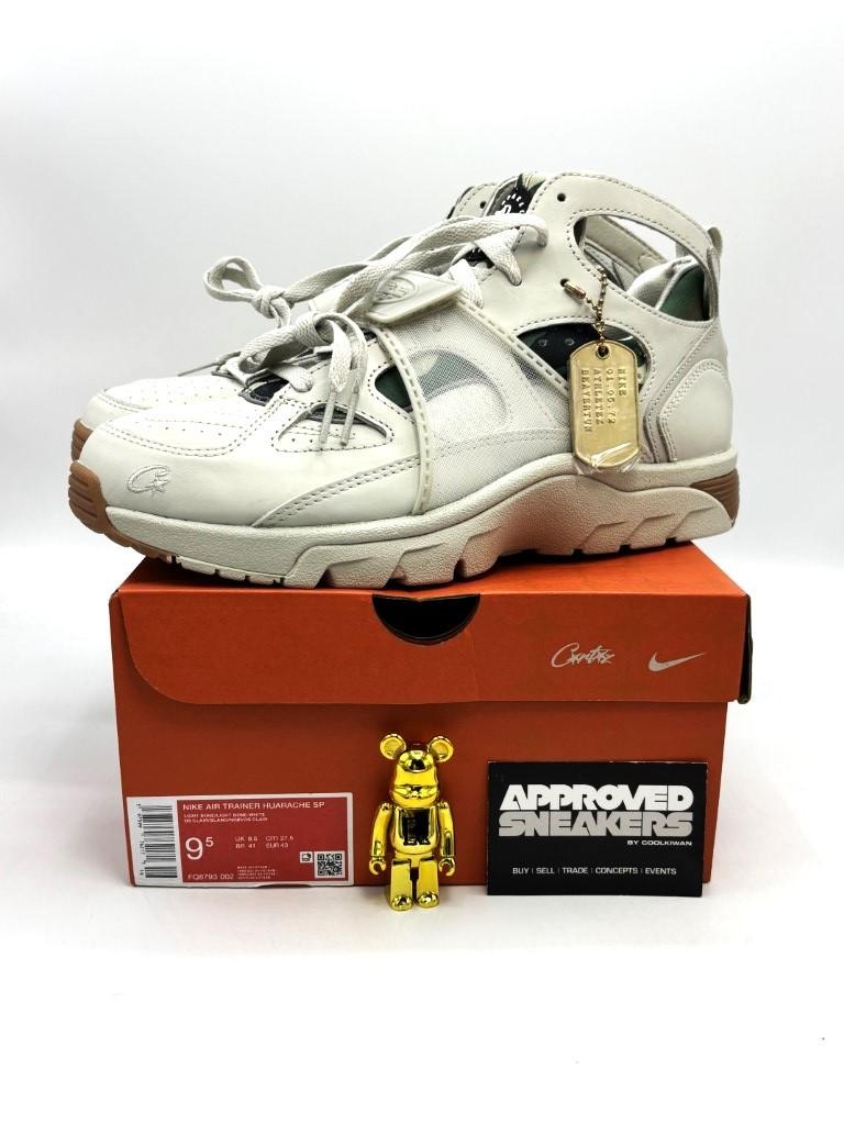 Nike Air Trainer Huarache Corteiz Light Bone US9.5 43, -, Verzenden, Wit, -