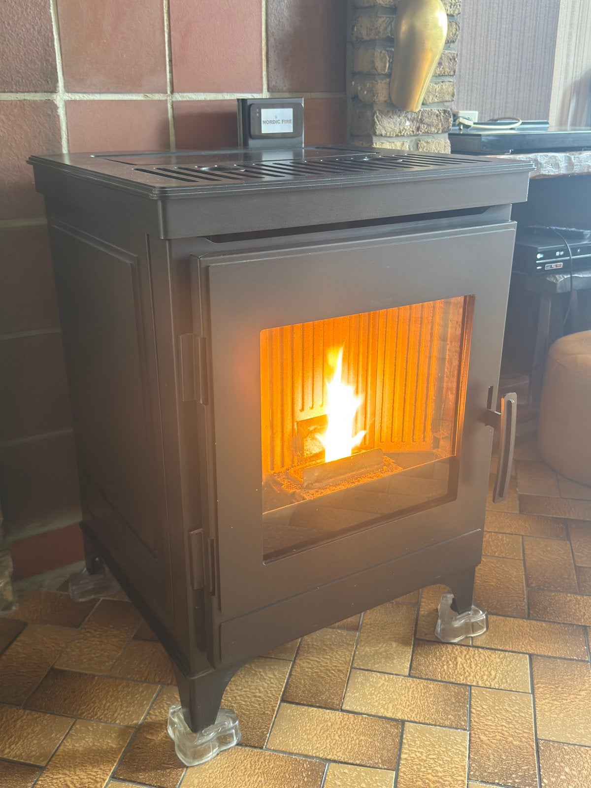 Pelletkachel Nordic Fire Stylo 12,5 kW., Huis en Inrichting, Kachels, Ophalen, Zo goed als nieuw, Overige brandstoffen, Pelletkachel
