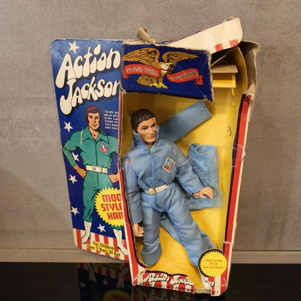 Action Jackson Vintage Pop Mego 1971, Verzamelen, Poppen, Ophalen of Verzenden, Gebruikt, Pop