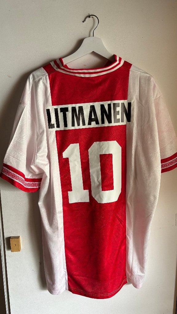 Jari Litmanen Retro Ajax Shirt XXL, Ophalen of Verzenden, Zo goed als nieuw, Ajax, Shirt