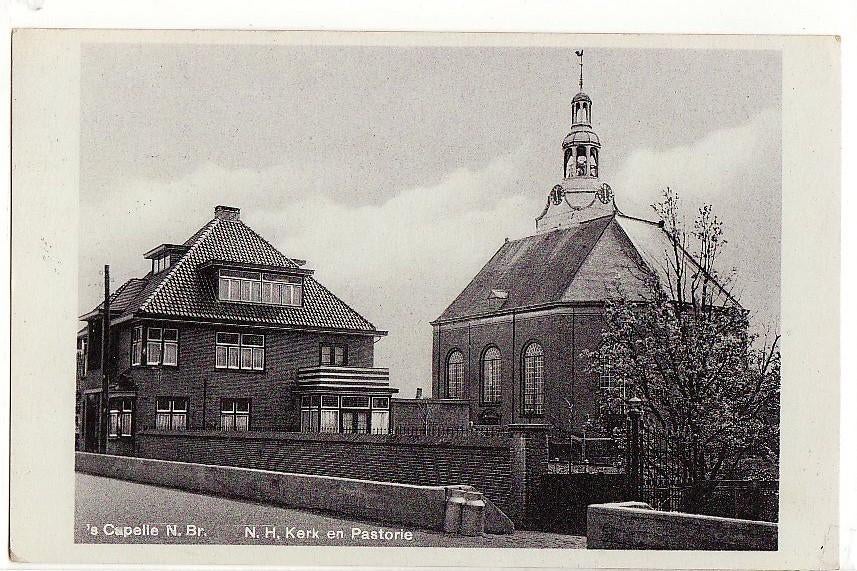 Sprang Capelle N.H. Kerk en Pastorie 1935., Verzamelen, Verzenden, 1920 tot 1940, Noord-Brabant