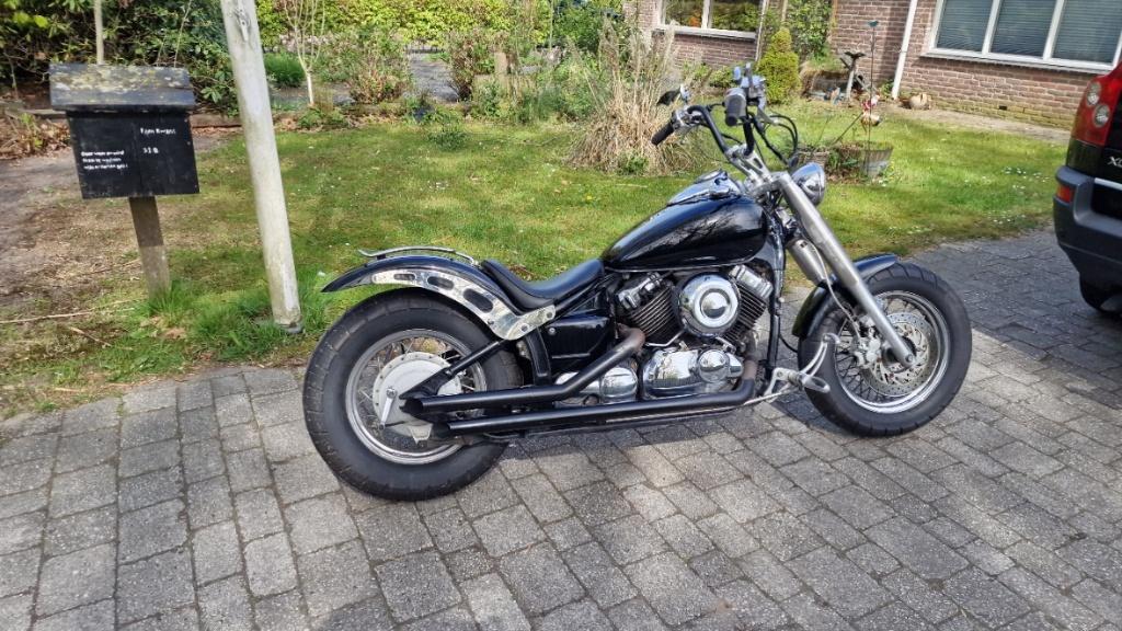 Custom yamaha dagstar 650   a2, Motoren, Motoren | Yamaha, Bedrijf, Chopper, 12 t/m 35 kW, 2 cilinders, Minimaal motorrijbewijs A2