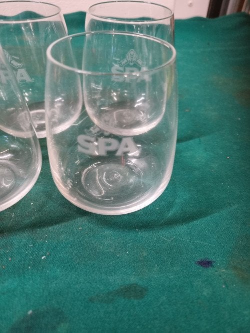 spa glazen origineel zes stuks, Ophalen of Verzenden, 'T Olde Gre-j, Info@toldegrej.nl, Endepoelstraat 20f Didam