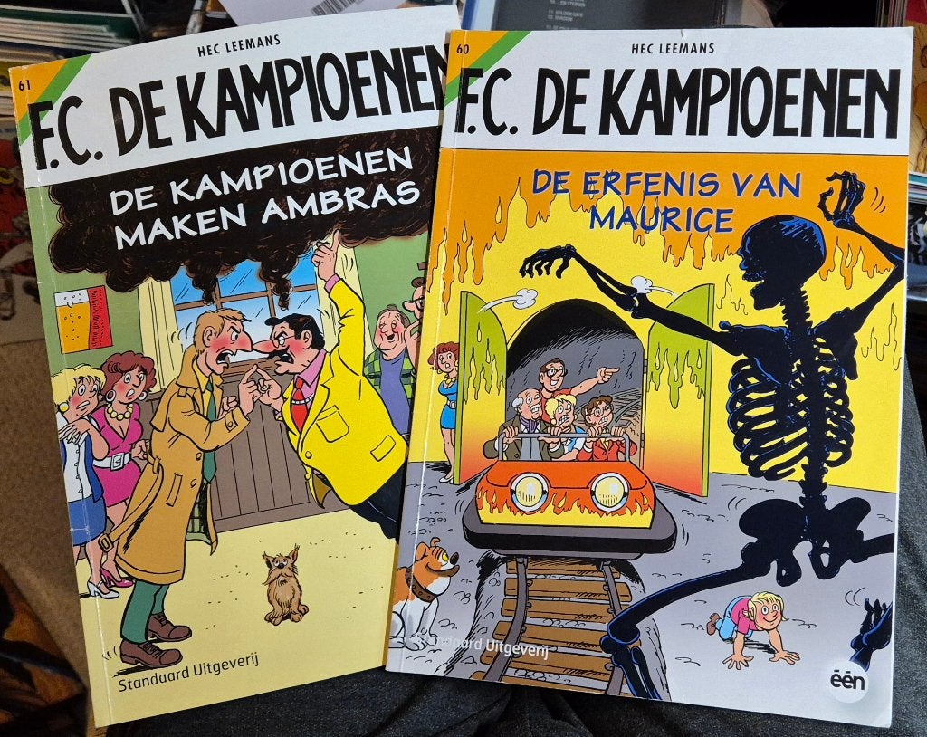 F.C. de Kampioenen - deel 60 en 61 - Hec Leemans, Hec Leemans, Ophalen of Verzenden, Zo goed als nieuw, Meerdere stripboeken