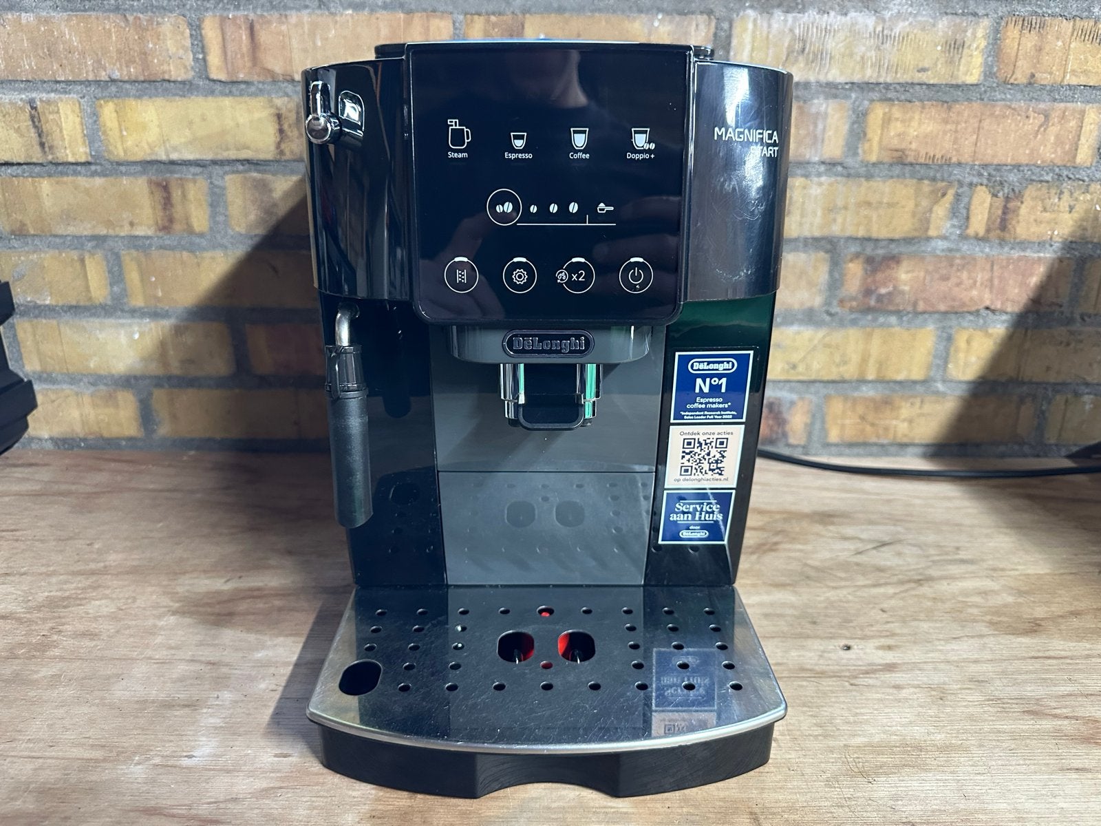 DeLonghi Magnifica Start Ecam220.21.BG koffiemachine, Gebruikt, Koffiemachine, Afneembaar waterreservoir, Koffiebonen