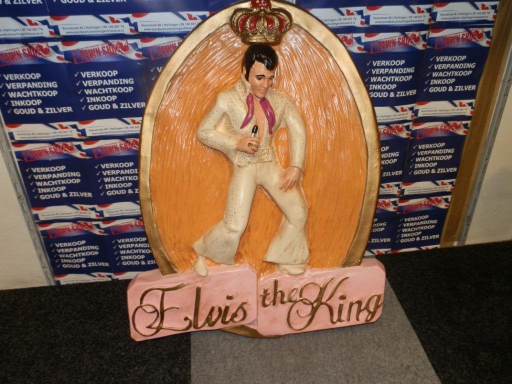 Wanddecoratie Elvis Presley The King ., Verzamelen, Beelden en Beeldjes, Ophalen of Verzenden, Nieuw, Mens