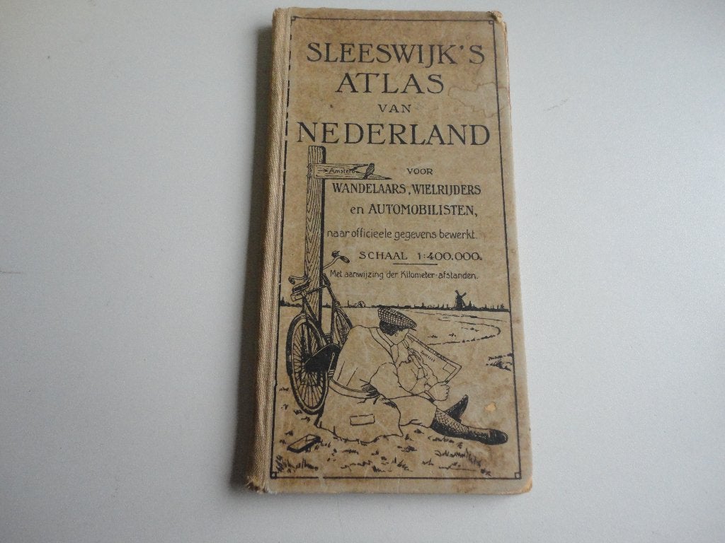 Sleeswijk's Atlas van Nederland - Oude Kaart voor 1930, Gelezen, Overige atlassen, J.B. Sleeswijk, Ophalen of Verzenden