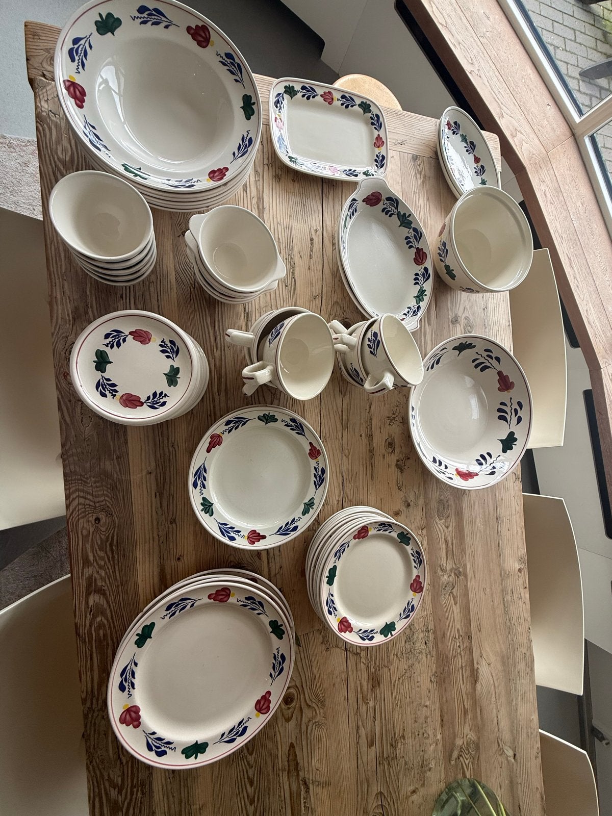 Uitgebreid Boerenbont servies - alles in één koop, Gebruikt, Keramiek, Landelijk/Boerenbont, Ophalen of Verzenden