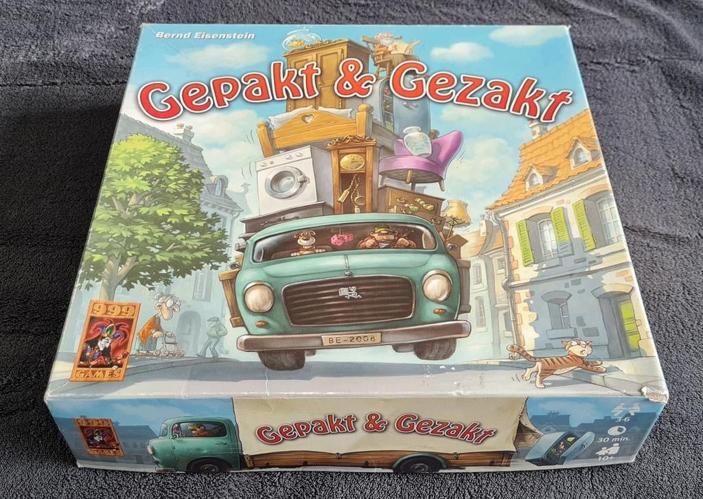 Gepakt & Gezakt bordspel, Drie of vier spelers, Ophalen, Gebruikt, 999 Games