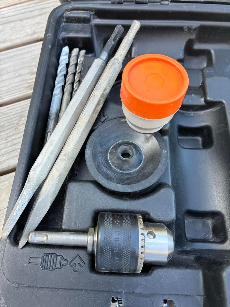 WORX Boorhamer met accessoires in koffer, Doe-het-zelf en Verbouw, Gereedschap | Boormachines, Ophalen, Boor- en/of Breekhamer