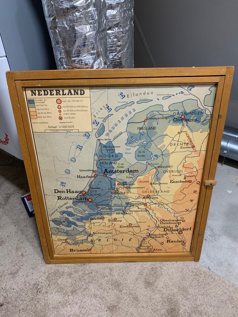 Schoolplaten landen wissellijst, Ophalen of Verzenden, Aardrijkskunde