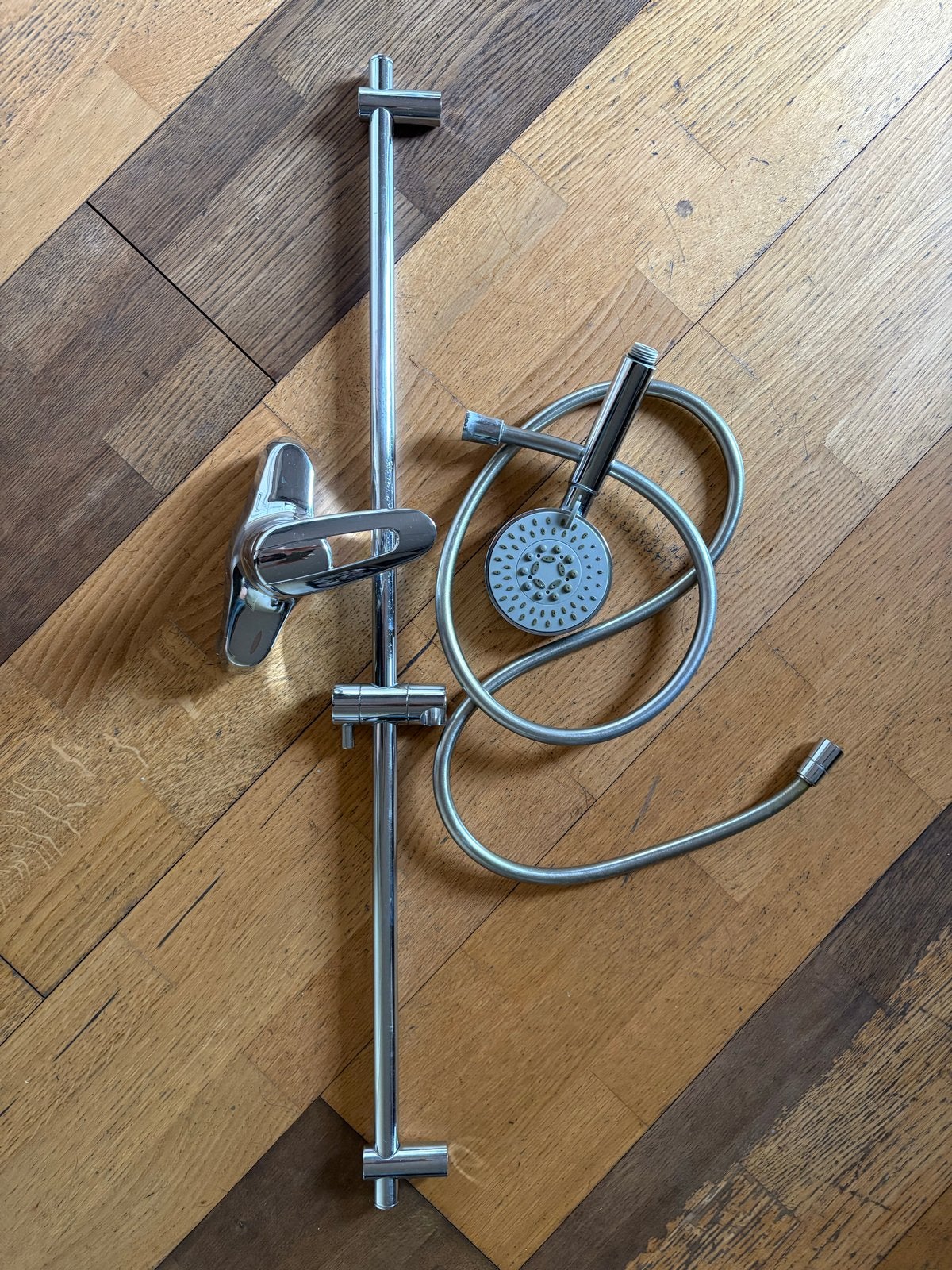 GROHE Doucheset: Mengkraan, Stang, Slang & Douchekop, Ophalen, Gebruikt, Chroom, Douche