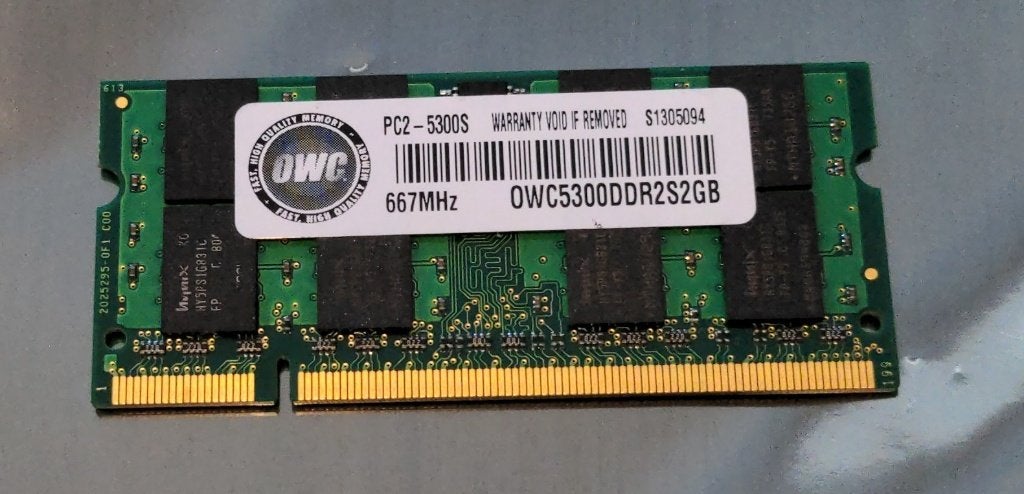 OWC5300DDR2S2GB-S OWC 2GB PC2-5300 DDR2-667MHz non-ECC Ram, Computers en Software, Gebruikt, Verzenden, DDR2, 2 GB