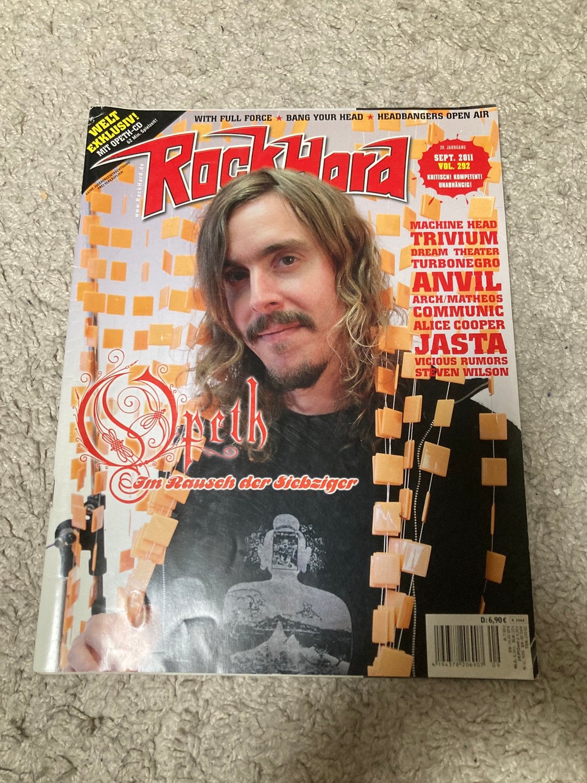 Rock Hard Magazine - September 2011 - Opeth Cover, Boeken, Tijdschriften en Kranten, Ophalen of Verzenden, Zo goed als nieuw, Muziek, Film of Tv