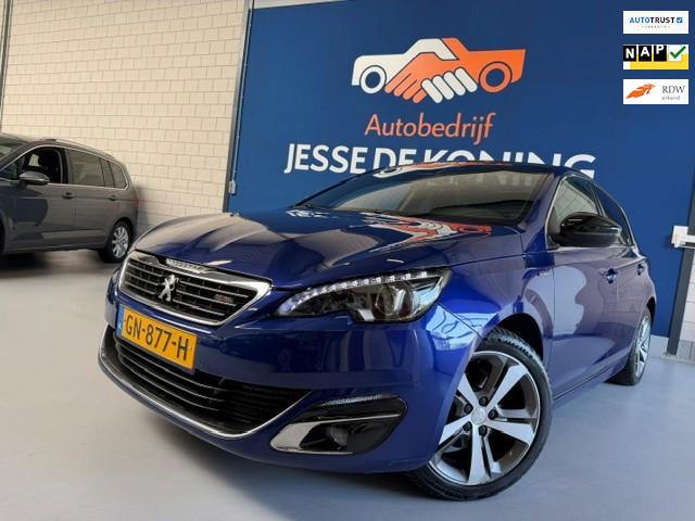 Peugeot 308 1.2 PureTech Blue Lease GT-line / bj.2015 / pano, Gebruikt, Euro 6, Blauw, 49 €/maand