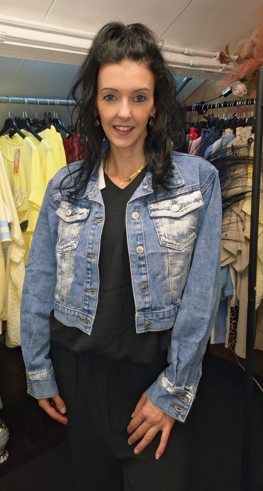 Kort Lichtblauw Spijkerjasje met Vintage Look, Blauw, Nieuw, Ophalen of Verzenden, Sk-shop.nl