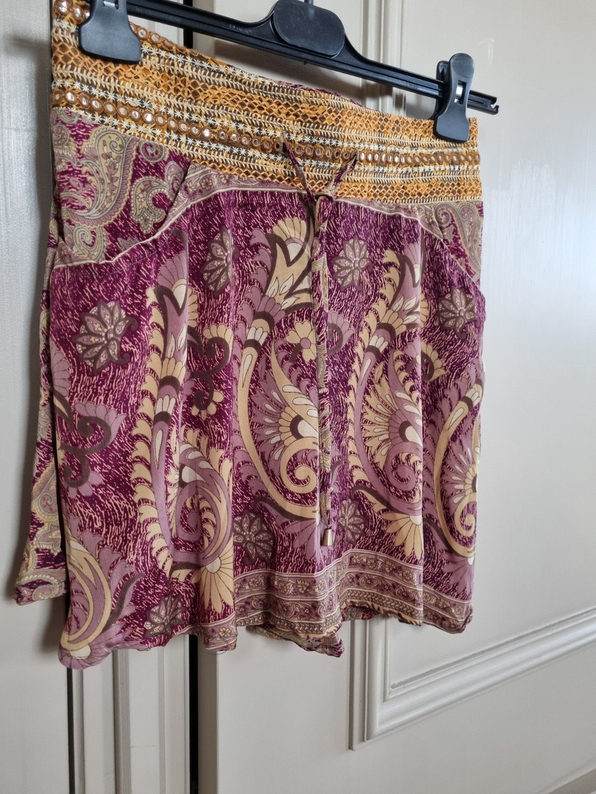 Bohemian,  Ibiza style rokje met Paisley print, Maat 38/40 (M), Ophalen of Verzenden, Zo goed als nieuw, Evolet