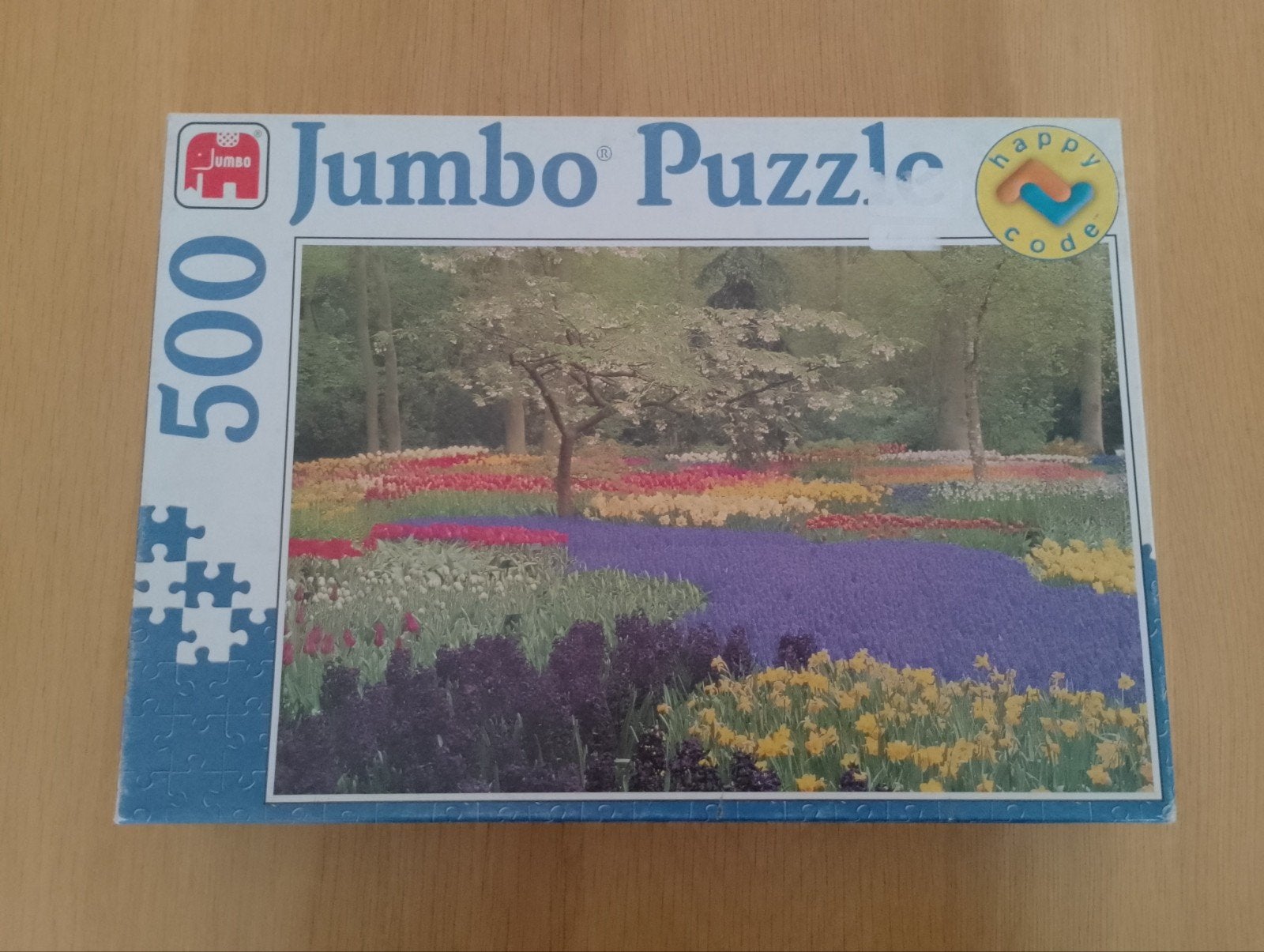 Puzzel bloemenveld 500 st, Ophalen of Verzenden, 500 t/m 1500 stukjes, Zo goed als nieuw