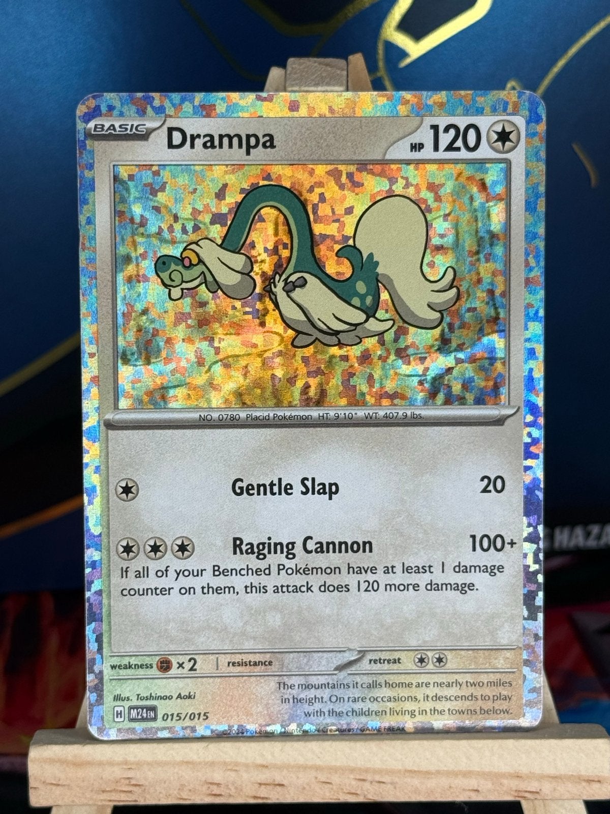 Drampa #15 | Pokemon McDonalds 2024, Ophalen of Verzenden, Zo goed als nieuw, Losse kaart, Foil