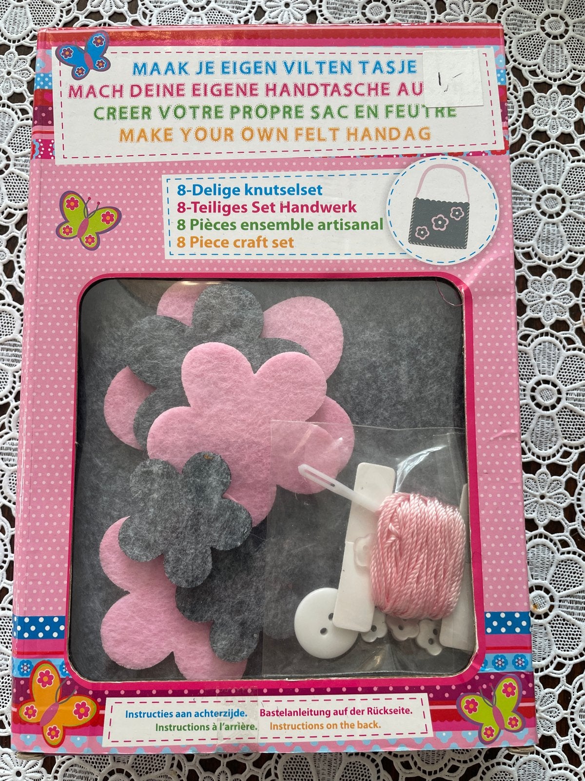 Maak je eigen vilten tasje - Knutselset, Overige thema's, Textiel, Nieuw, Meerkleurig