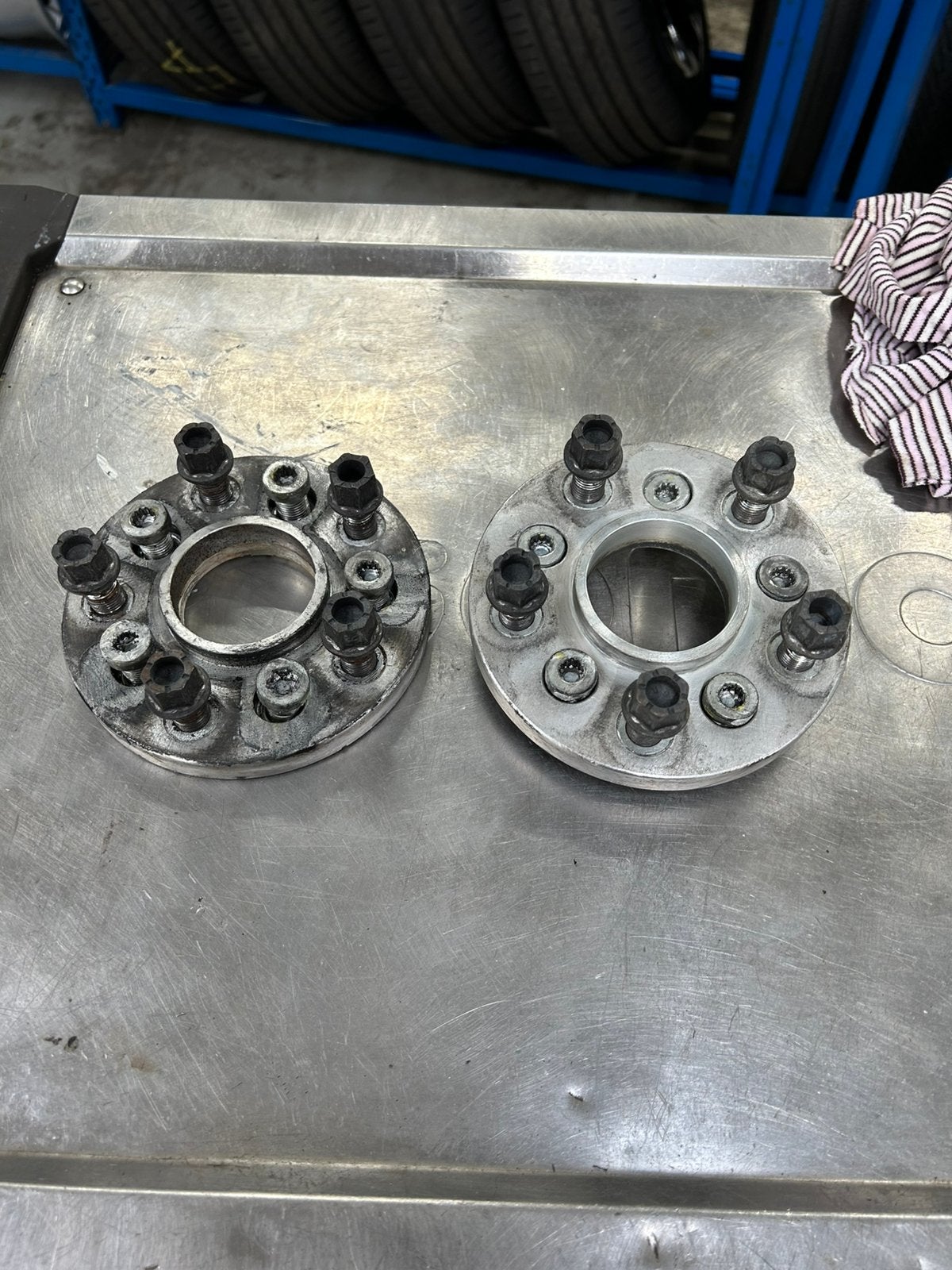 Spacers 5x100->5x112, Ophalen of Verzenden, Gebruikt