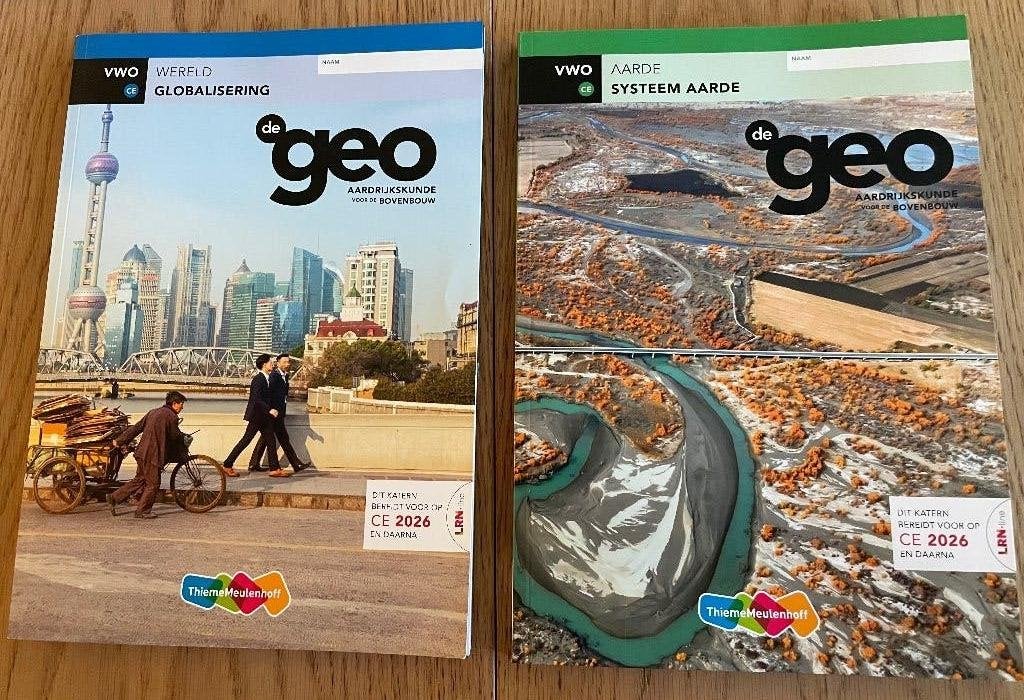 De Geo VWO 2 boeken Globalisering en Systeem aarde en, Ophalen, VWO, Aardrijkskunde, Nieuw