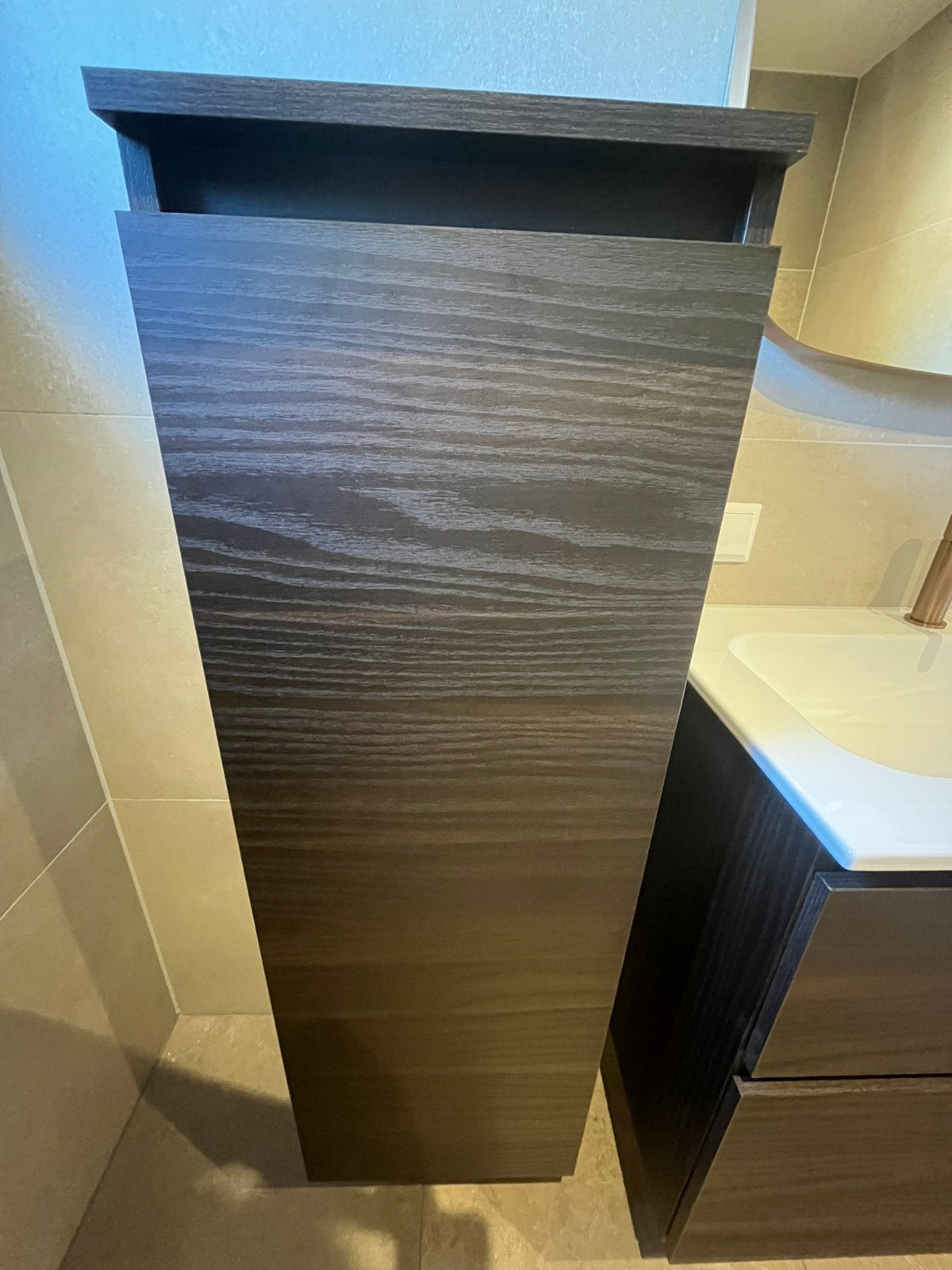 Halfhoge badkamer kast nieuw, Ophalen, (Half)hoge kast, Minder dan 50 cm, Nieuw