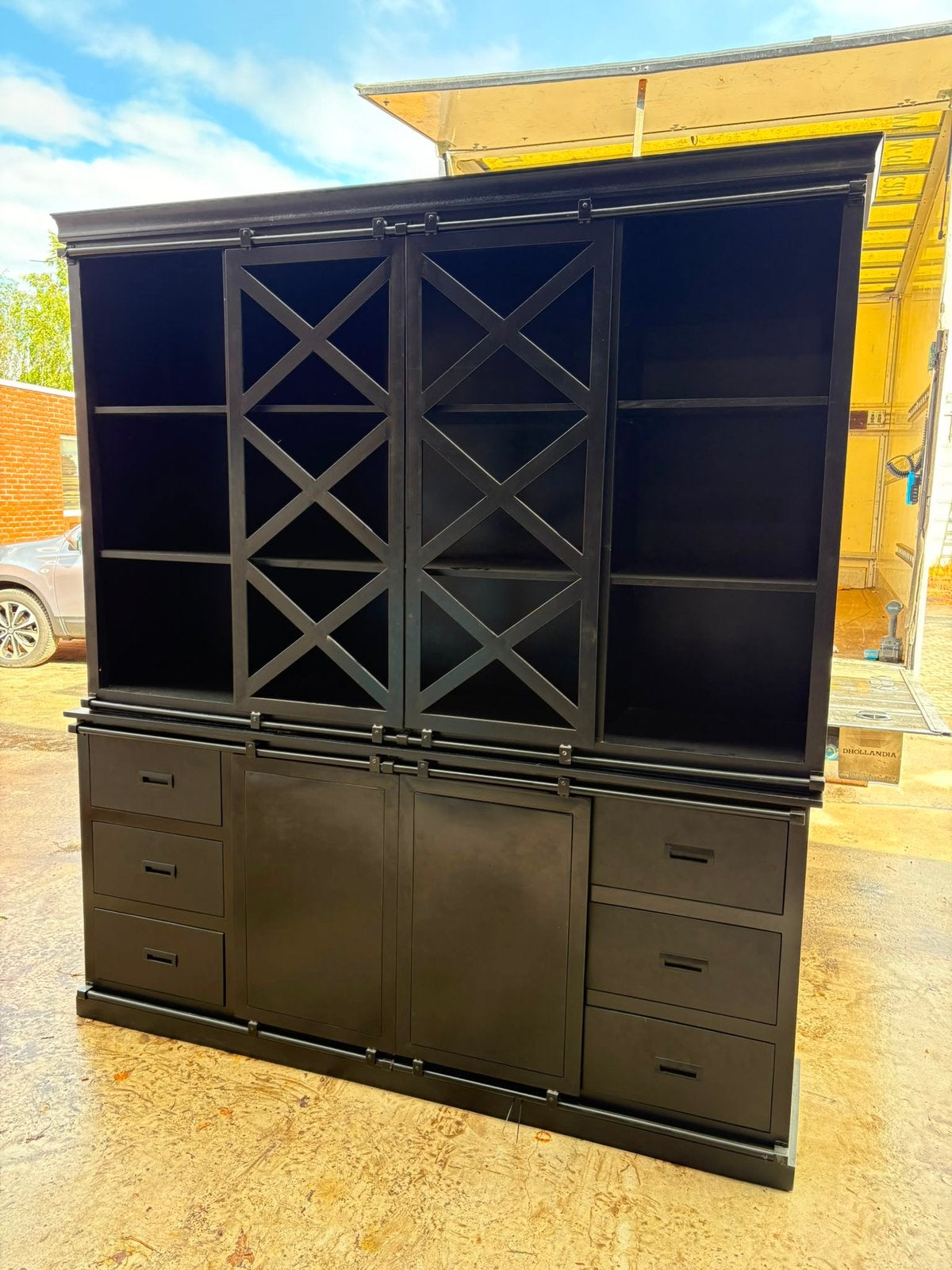 Nieuwe Buffetkast 200/200 cm €750,-, Huis en Inrichting, Kasten | Buffetkasten, Ophalen, Nieuw, 25 tot 50 cm, 200 cm of meer