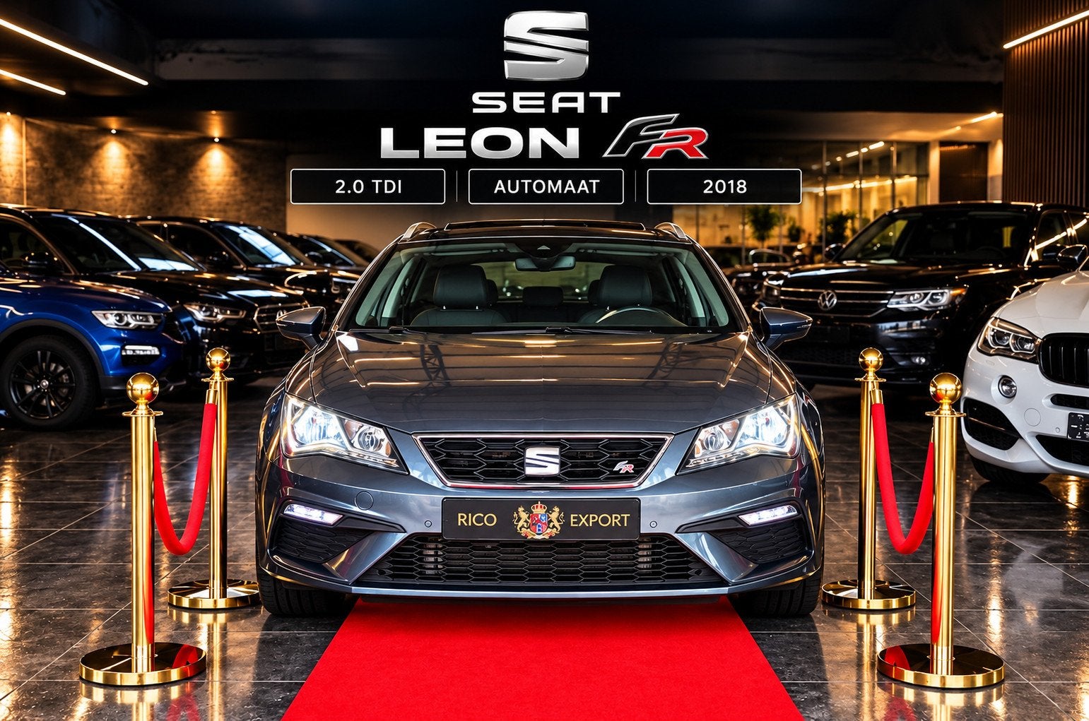 Seat Leon ST FR 2.0TDI AUTOMAAT 2018!, Auto's, Gebruikt, 4 cilinders, 150 pk, Leon