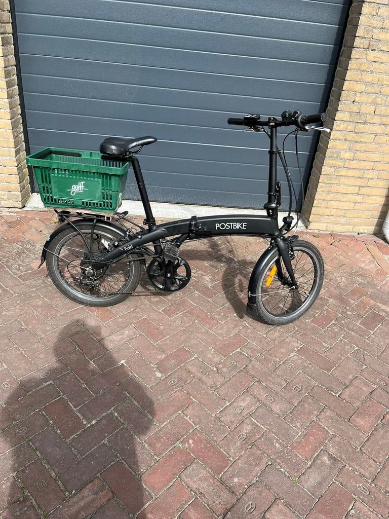 Vouwfiets met ondersteuning Postbike, Fietsen en Brommers, Fietsen | Vouwfietsen, Ophalen, Gebruikt, Velgrem, Versnellingen