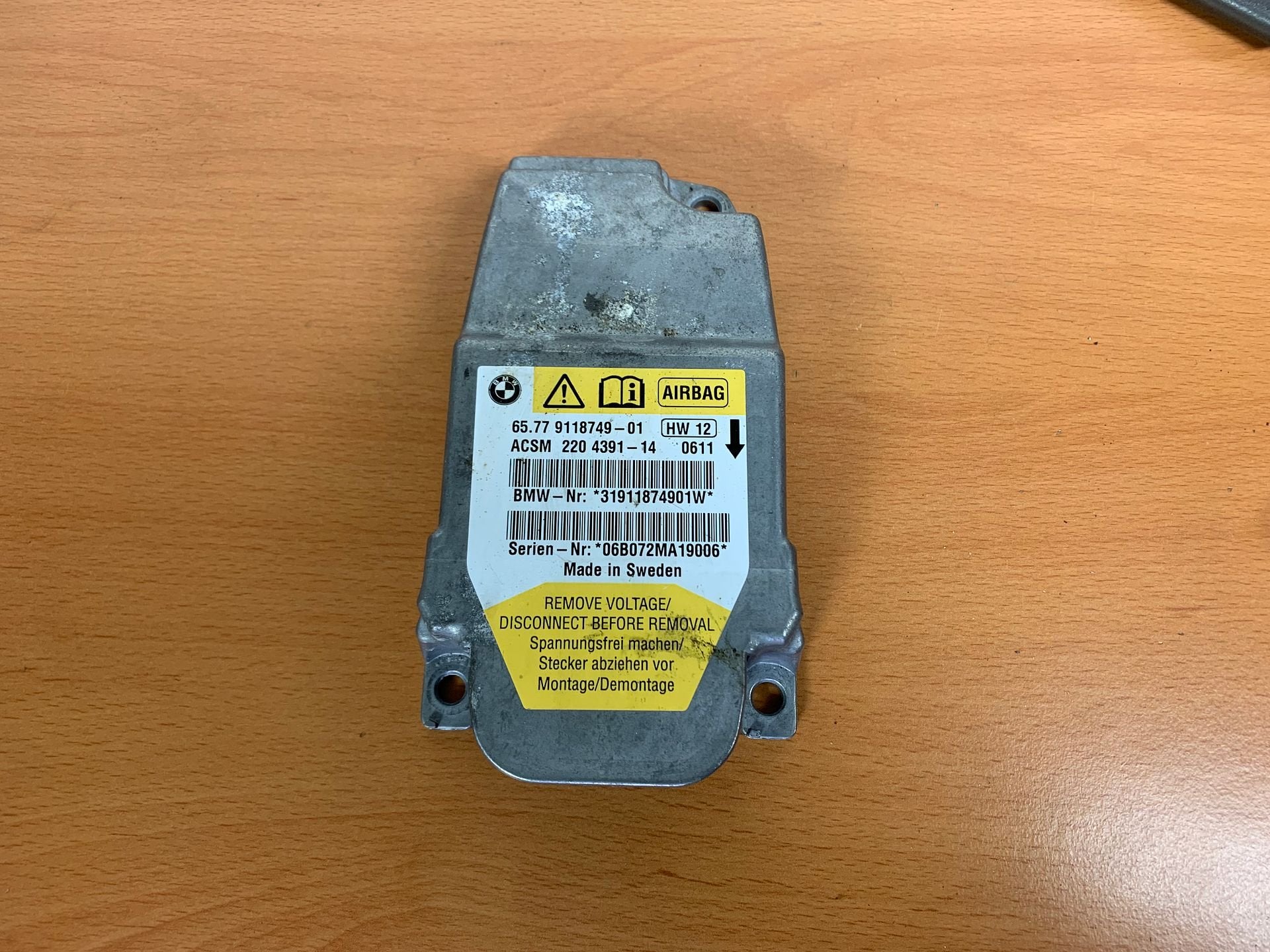 airbag module BMW Z4 2002 tot 2009 E85 E86 65779118749, Auto-onderdelen, Gebruikt, -, -, Ophalen of Verzenden