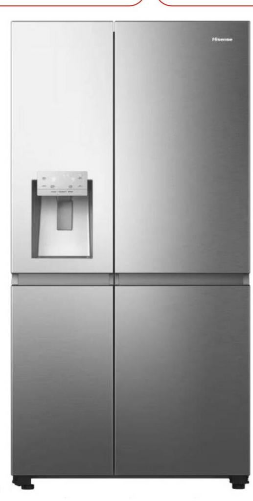 Hisense Amerikaanse koelkast  RS 818 N4 TIC, Hisense, Hisense, 200 liter of meer, 60 cm of meer