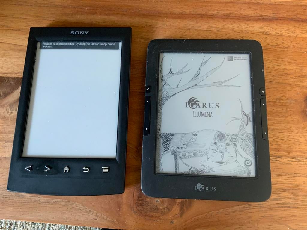 Icarus / sony e- book 2x “zie omschrijving”, Computers en Software, E-readers, Ophalen of Verzenden, Zo goed als nieuw