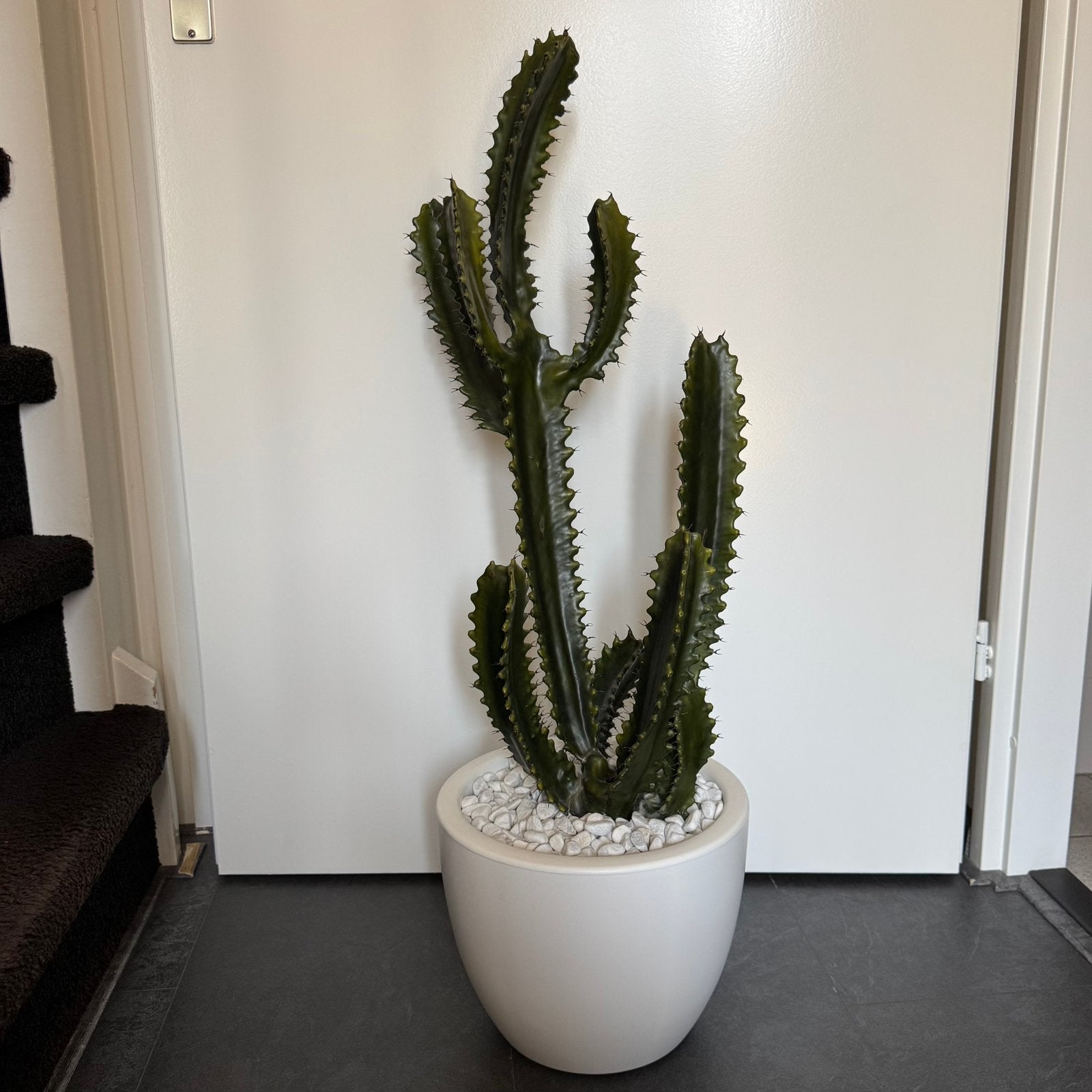 Design Kunst Cactus Plant met Elho Pot, Ophalen of Verzenden, Zo goed als nieuw