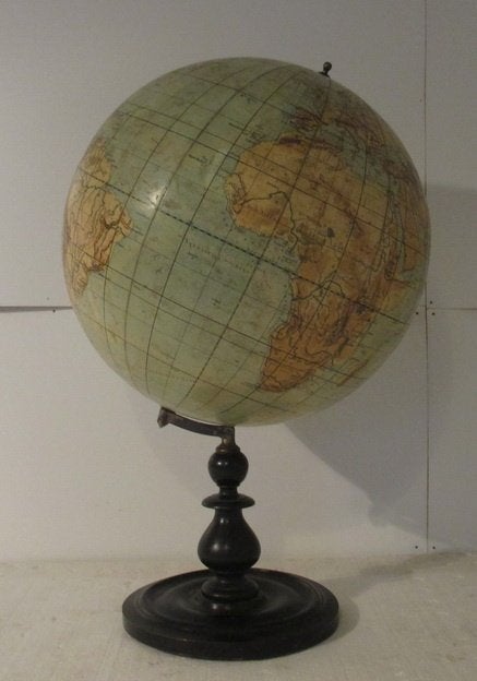 supergrote globe antieke wereldbol Schotte 75 cm hoog 90, Ophalen