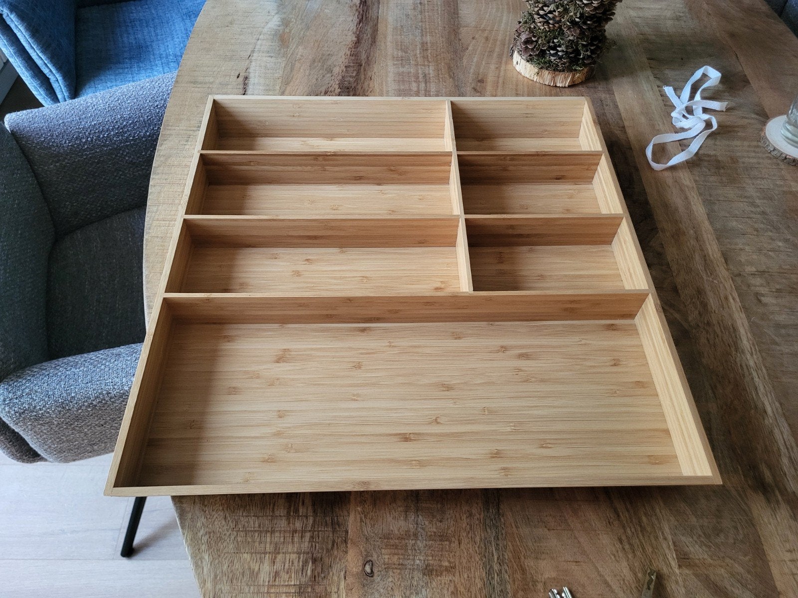 IKEA bestekbak bamboe, Ophalen, Zo goed als nieuw, Rechthoekig, Hout