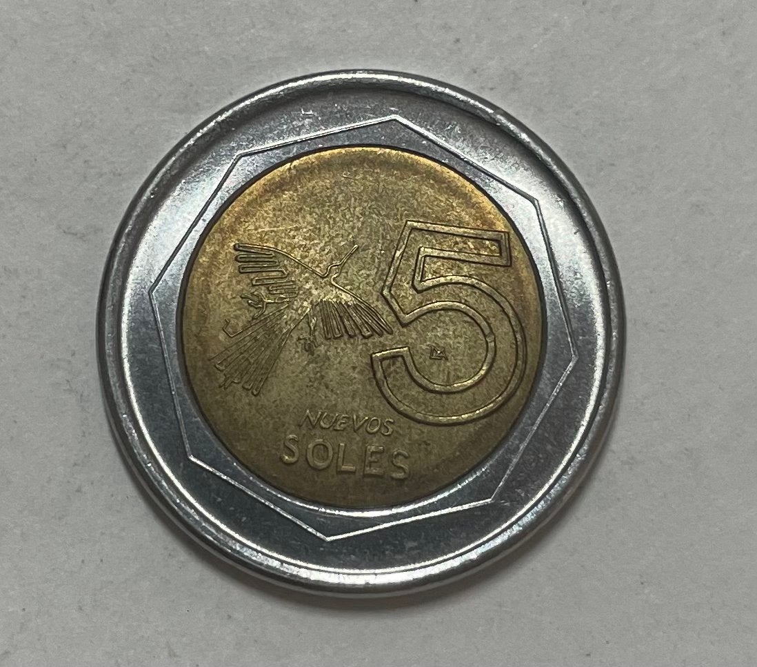 5 soles Peru 1994, Ophalen of Verzenden, Zuid-Amerika