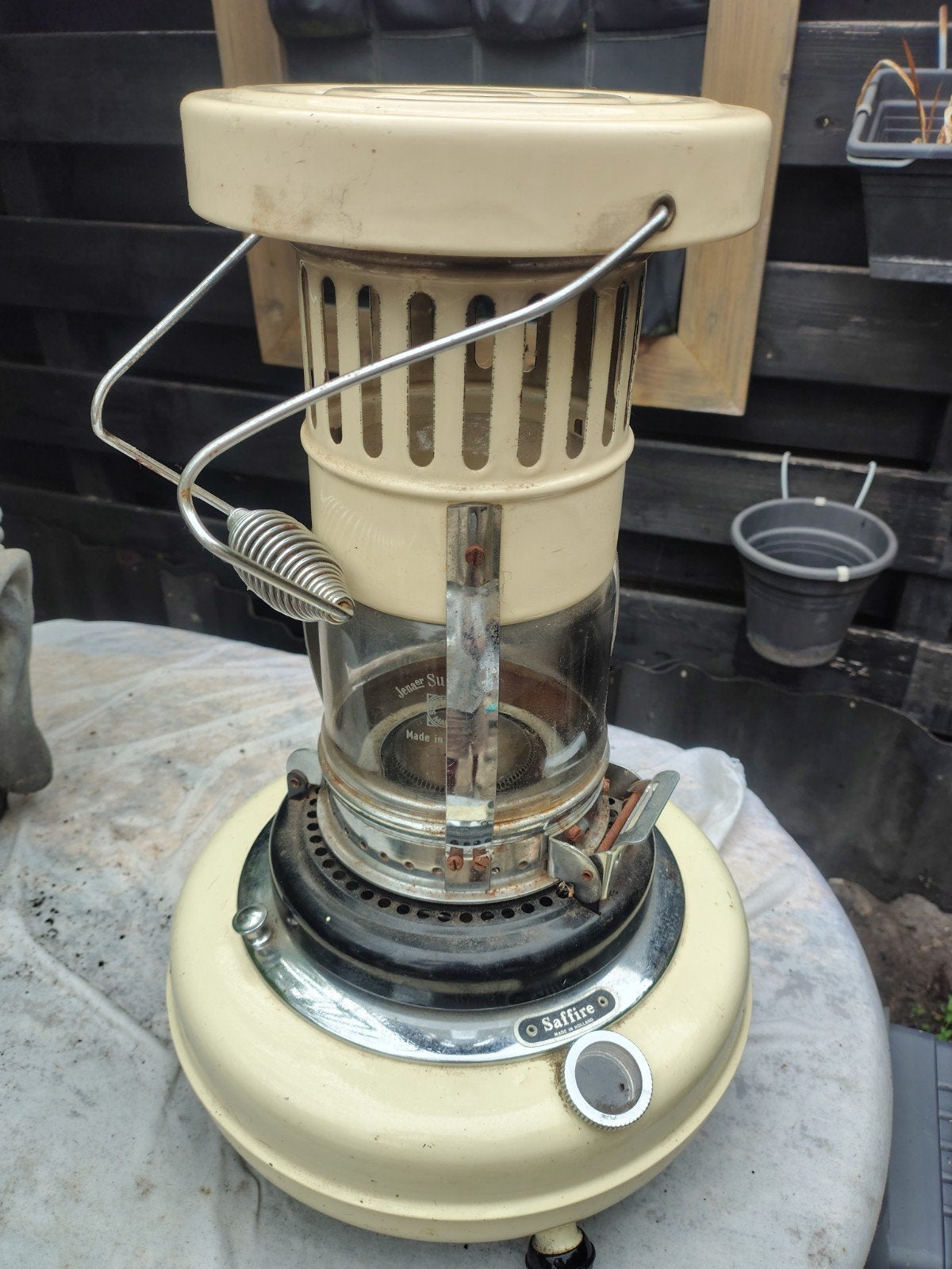 Vintage Saffire Petroleumkachel - Made in Holland, Ophalen