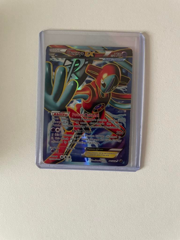 Deoxys EX Pokémon Kaart, Ophalen of Verzenden, Zo goed als nieuw, Losse kaart
