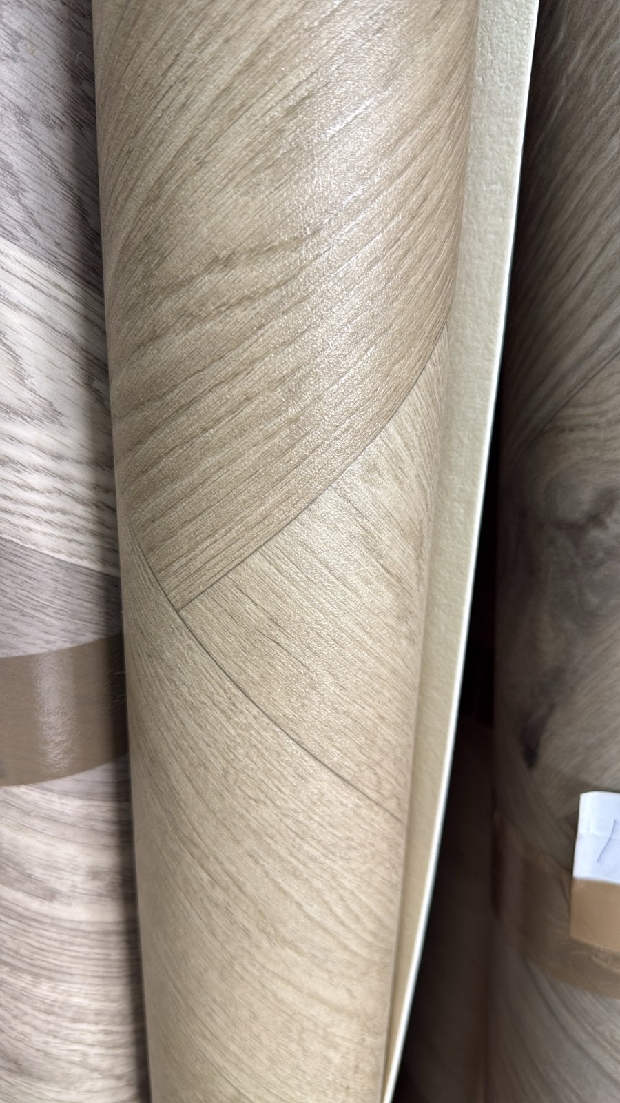 Coupon vinyl Novilon visgraat 1,85x1,45m - Nieuw, Ophalen, Nieuw, Beige, Vinyl