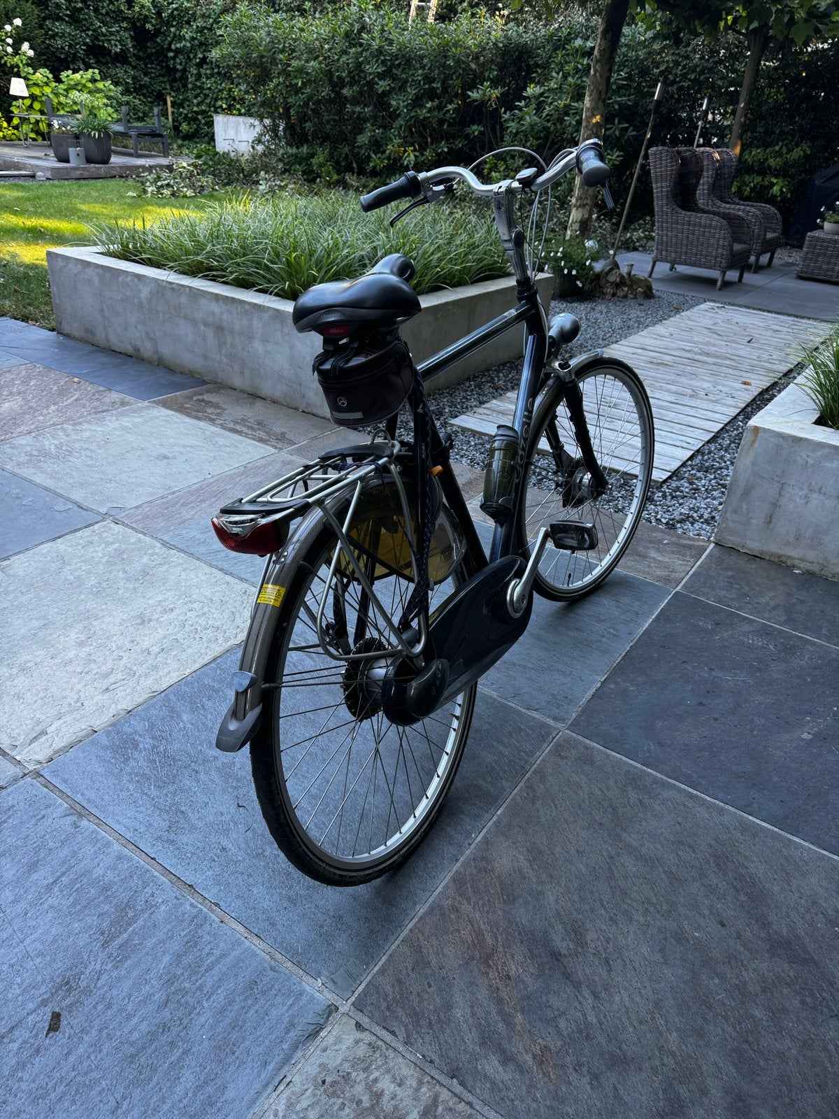 Excl. Gazelle fiets Goldline met 8 versnell. en fietstassen, Ophalen, Versnellingen, Zo goed als nieuw, 61 tot 65 cm