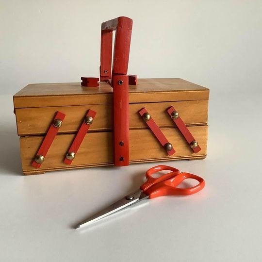 vintage naaikistje voor kinderen, Ophalen of Verzenden