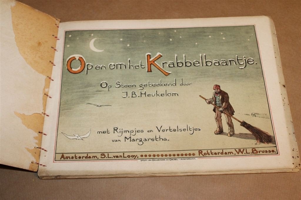 Op en om het Krabbelbaantje — Heukelom, Prentenboek 1904, Boeken, Ophalen of Verzenden, Gelezen