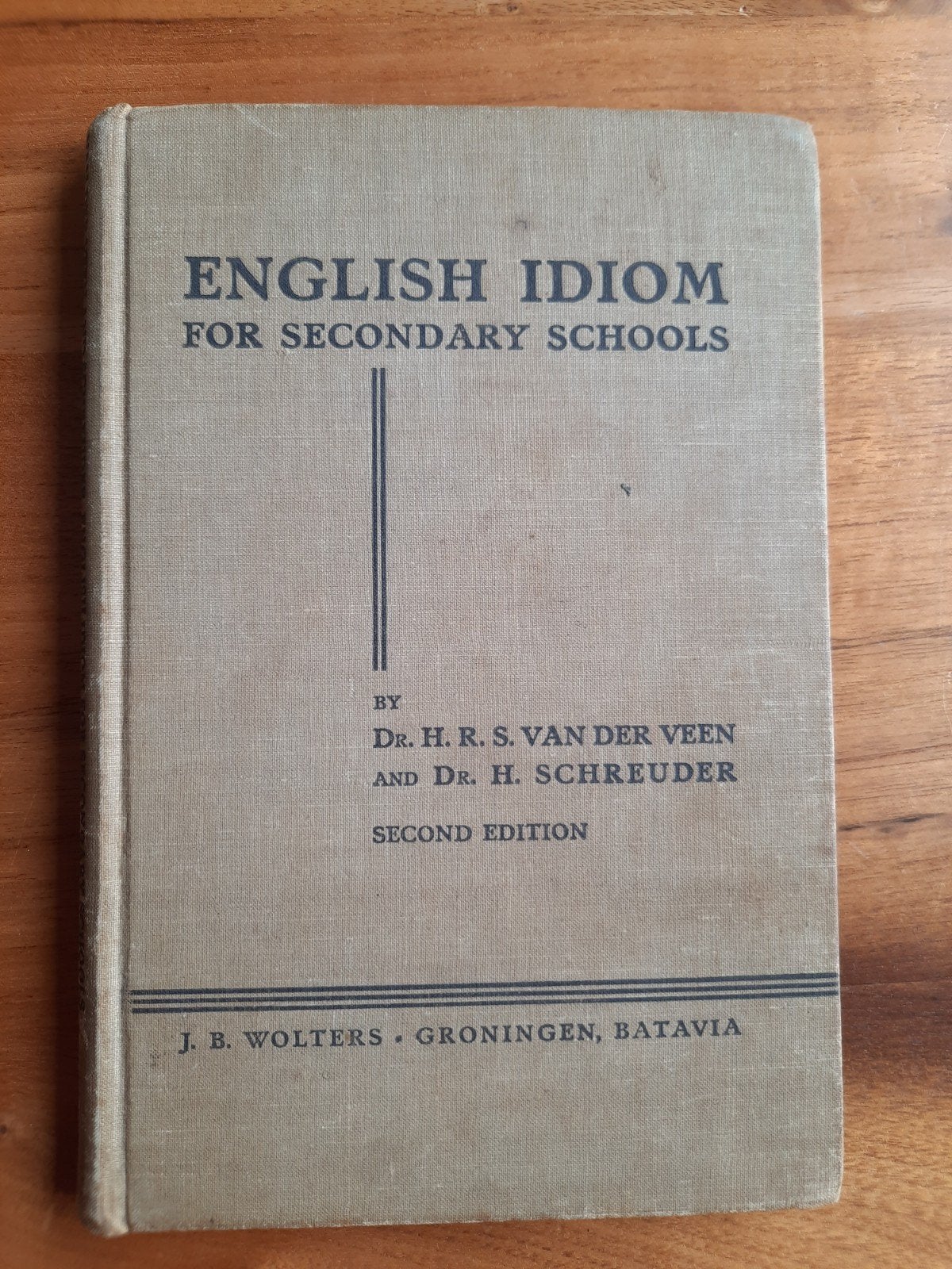 Idioom English idiom for secondaire schools 1937, Ophalen of Verzenden