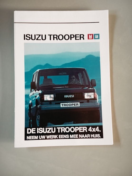 Isuzu Trooper 4 x 4 1990 12 pag., Verzenden, Zo goed als nieuw, Overige merken