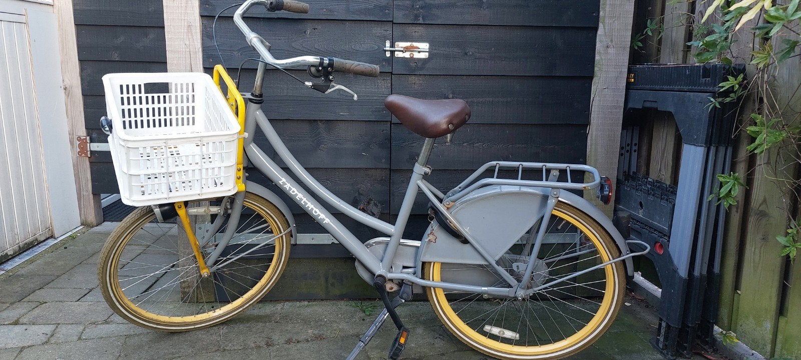 Zadelhoff Damesfiets met Mand - Gebruikt, Fietsen en Brommers, Velgrem, 50 tot 53 cm, Ophalen, Overige merken