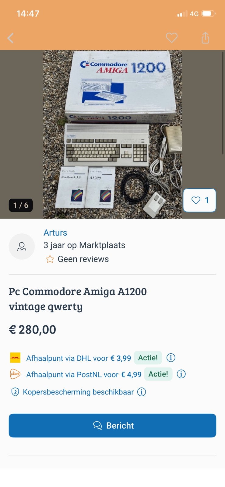 Amiga 1200 LET OP !!! Oplichting!!!, Ophalen of Verzenden