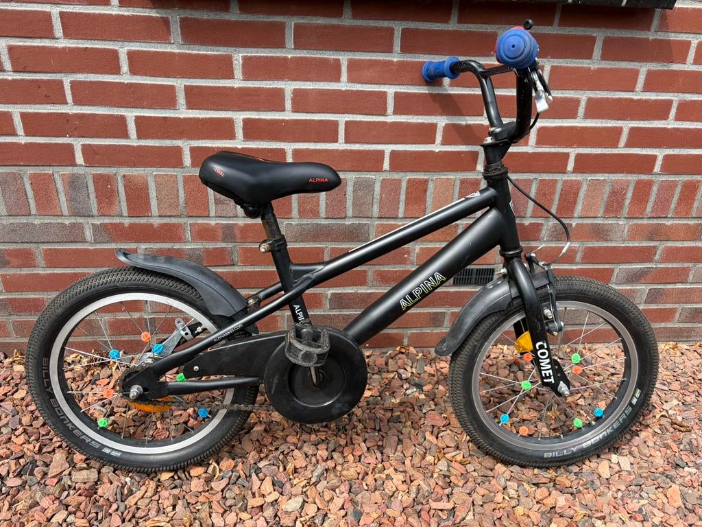 Stoere Alpina Comer jongensfiets - 16 inch, Fietsen en Brommers, Fietsen | Jongens, Ophalen of Verzenden, Gebruikt, Terugtraprem
